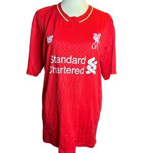 New Balance Liverpool FC 2019/2020 Home Jersey, Red Standard Chartered, Medium